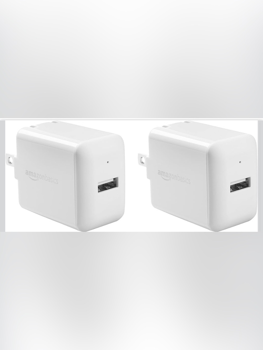 Amazon Basics 12W One Port USB-A Wall Charger (2.4A)